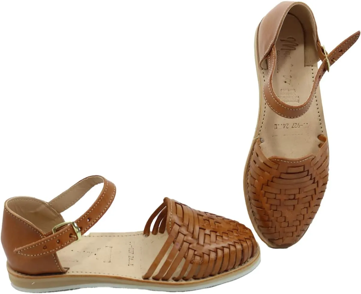 Macarena Collection Sandals women Huarache Sandal Colorful Leather Mexican Style 927 Ankle Strap
