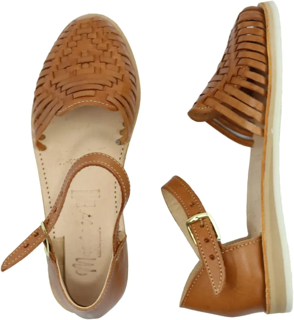 Macarena Collection Sandals women Huarache Sandal Colorful Leather Mexican Style 927 Ankle Strap