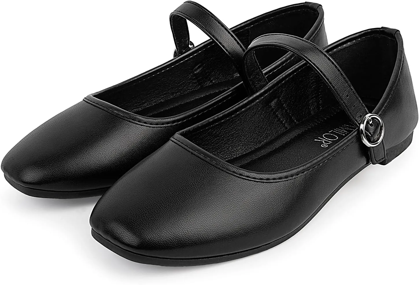 Mary Jane Flats Shoes Women Square Toe Ballet Flats Comfortable Ankle Strap Flats Casual Slip on Flats Women Flats Dress Shoes