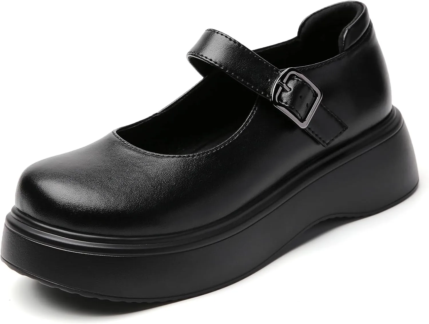 Mary Jane Shoes Women Chunky Ladies Flats Comfortable Low Heels Platform Mary Janes for Women Dressy Pumps Casual Work Shoes
