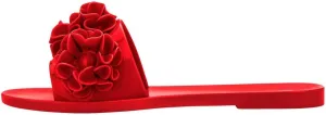 Melissa Babe Springtime Slides for Women - Feminine & Trendy Jelly Slides with Flower Applique, Dressy Summer Sandals for Women, Adult Jellies, Women's Jelly Shoes, Slip On Sandals