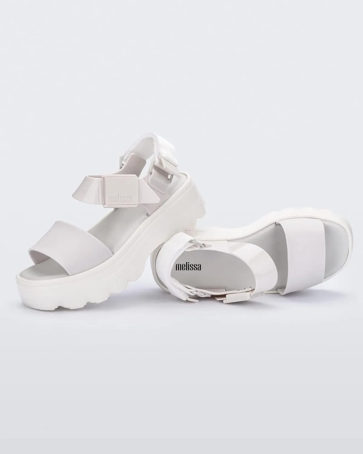 Melissa Kick Off Platform Sandals for Women - Super Soft and Flexible Vegan Chunky Platform Sandal with Adjustable Straps and Open Toe Design
