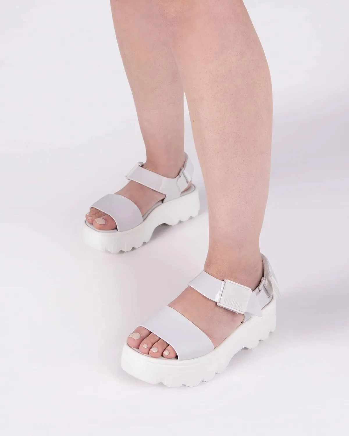 Melissa Kick Off Platform Sandals for Women - Super Soft and Flexible Vegan Chunky Platform Sandal with Adjustable Straps and Open Toe Design