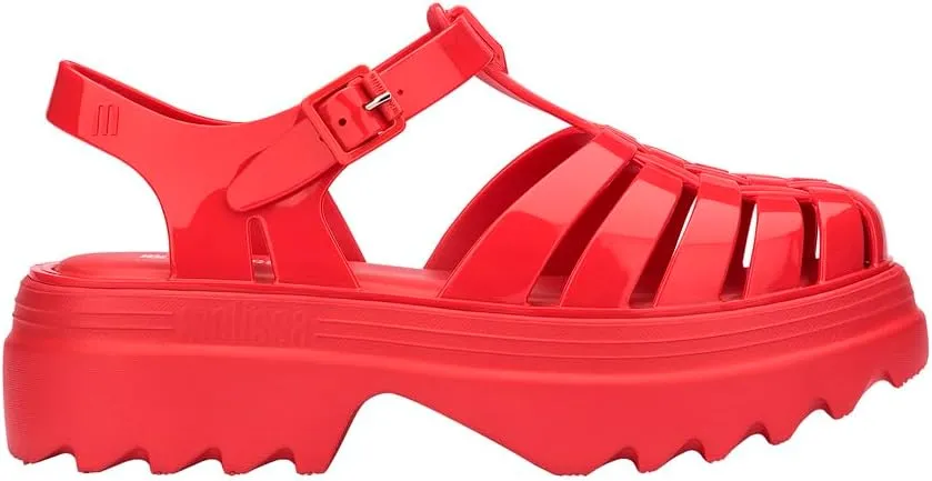Melissa Possession Platform II Jelly Sandals for Women – Classic Fisherman-Style Chunky Platform with Adjustable Ankle Strap, Lightweight EVA Sole, and Non-Slip Traction