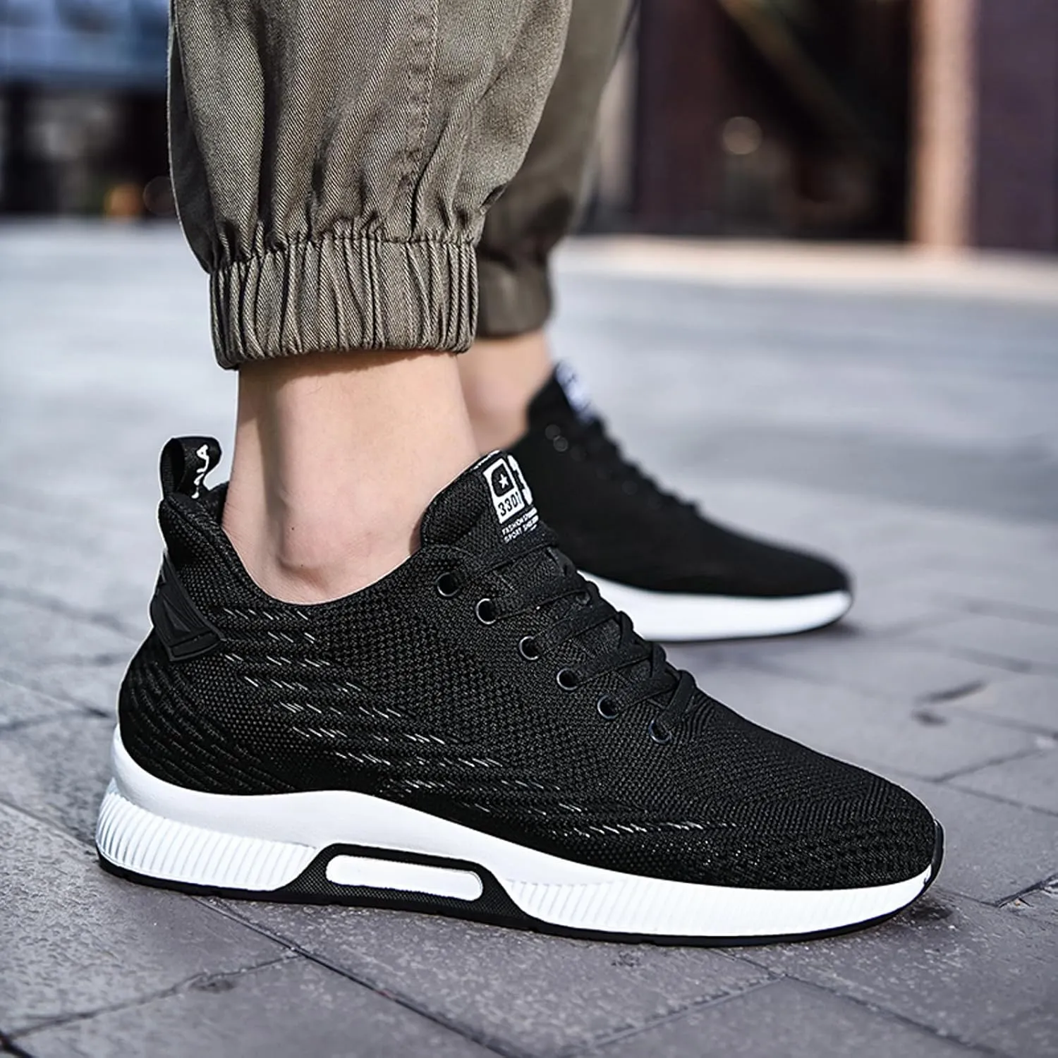 Men Elevator Sneakers Invisible Height Increasing 2.4 Inches Taller Elevator Sports Women Mesh Breathable Outdoor Casual Lace up Fashion Shoes