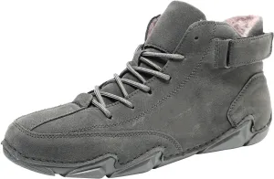 Men's Casual Leather Fashion Sneakers Ankle Chukka Boots Slip On Lightweight Loafers Walking Driving Shoes