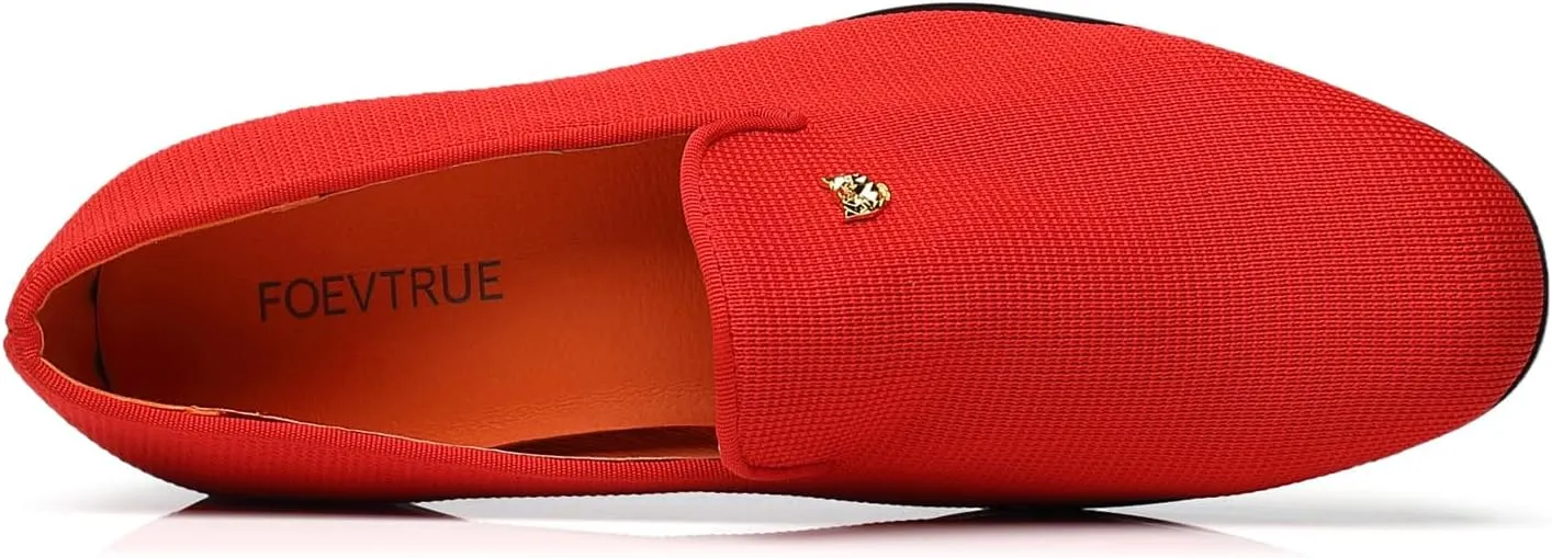 Men's Dress Loafers Stylish Flying Woven Party Wedding Shoes