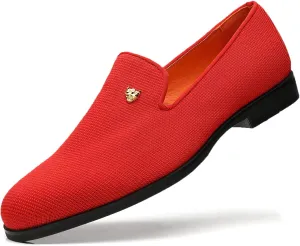 Men's Dress Loafers Stylish Flying Woven Party Wedding Shoes