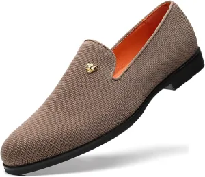Men's Dress Loafers Stylish Flying Woven Party Wedding Shoes