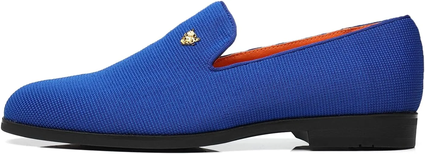 Men's Dress Loafers Stylish Flying Woven Party Wedding Shoes