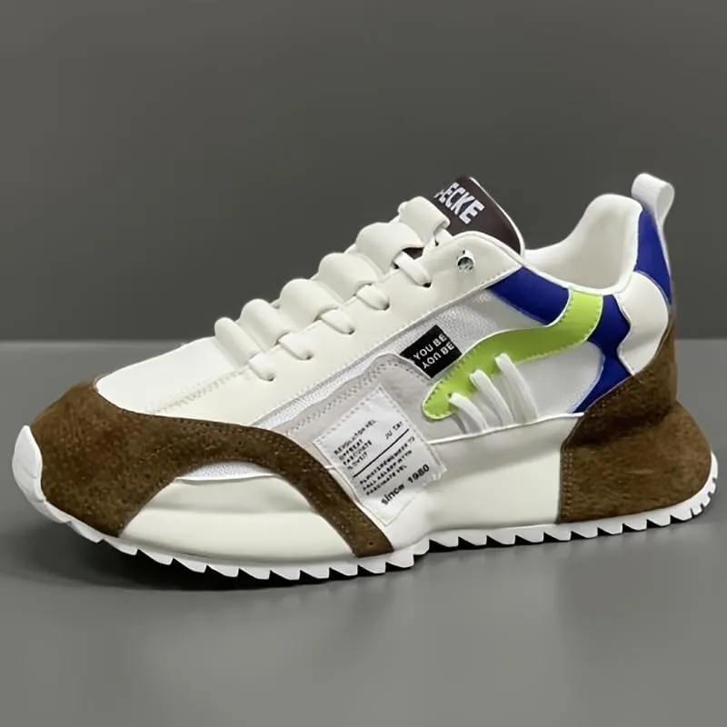 Men's Lace-Up Sneakers for Outdoor Sports Walking, Jogging - All-Season Comfort