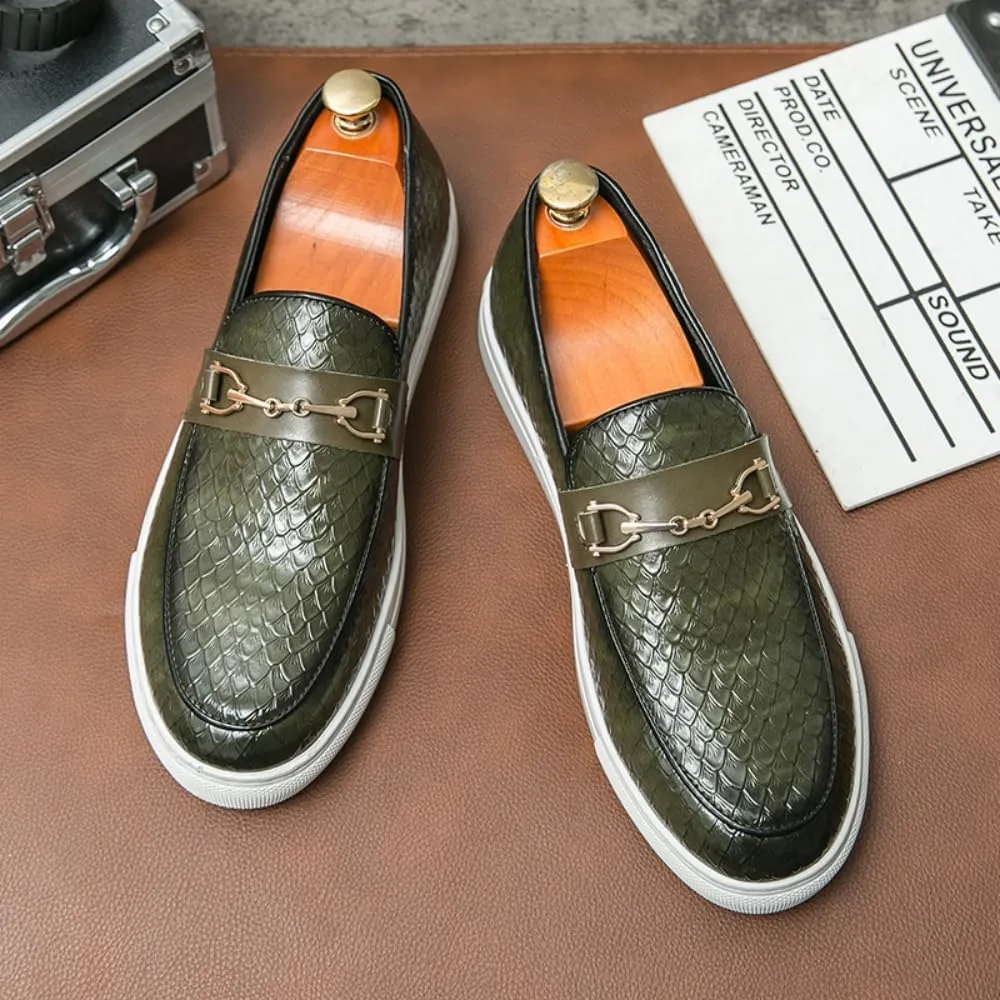 Men's Loafers Slip On Casual Dress Shoes,Leather Rubber Sole Slip On Lightweight Comfortable Walking Penny Loafers