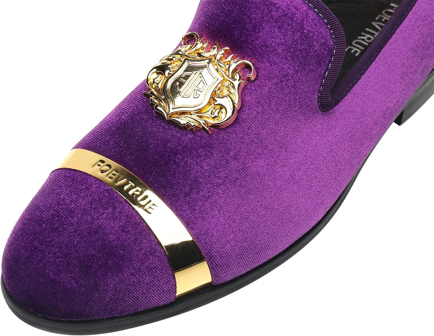 Men's Loafers Velvet Gold Buckle Fashion Handmade Party Wedding Prom Shoes