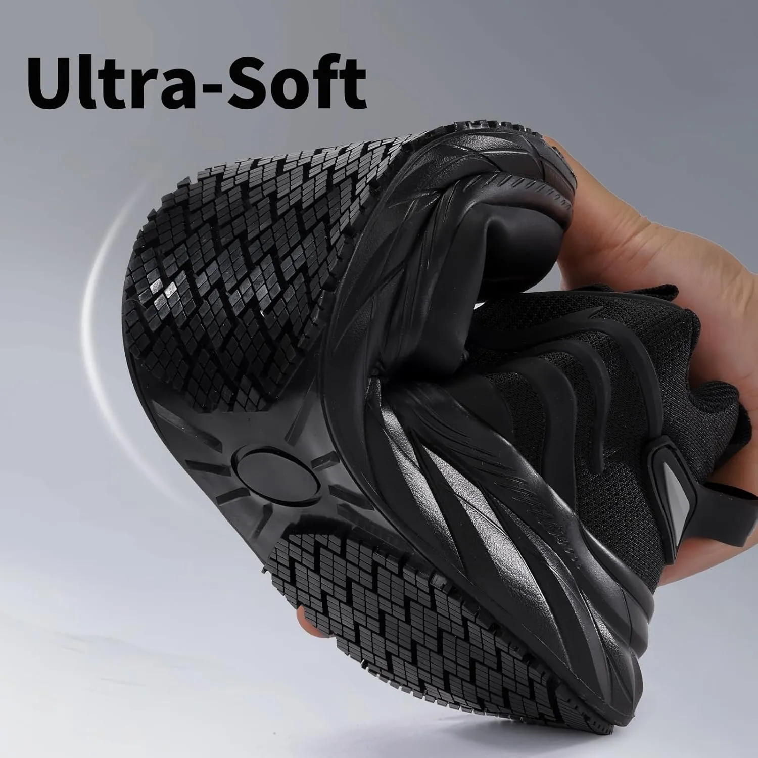 Mens Non-Slip Work Shoes Slip-Resistant Work Sneakers for Kitchen Restaurant & Food Service Lightweight Breathable Slip-On Chef Shoes Safety Footwear for Men