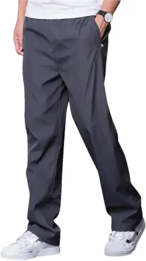 Men's Regular Fit Straight Leg Sweatpants with Elastic Waist Full-Length Quick-Dry Sports Trousers
