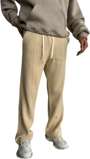 Men's Straight Leg Pants with Drawstring Waist Quick Dry Casual Gym Outdoor Trousers