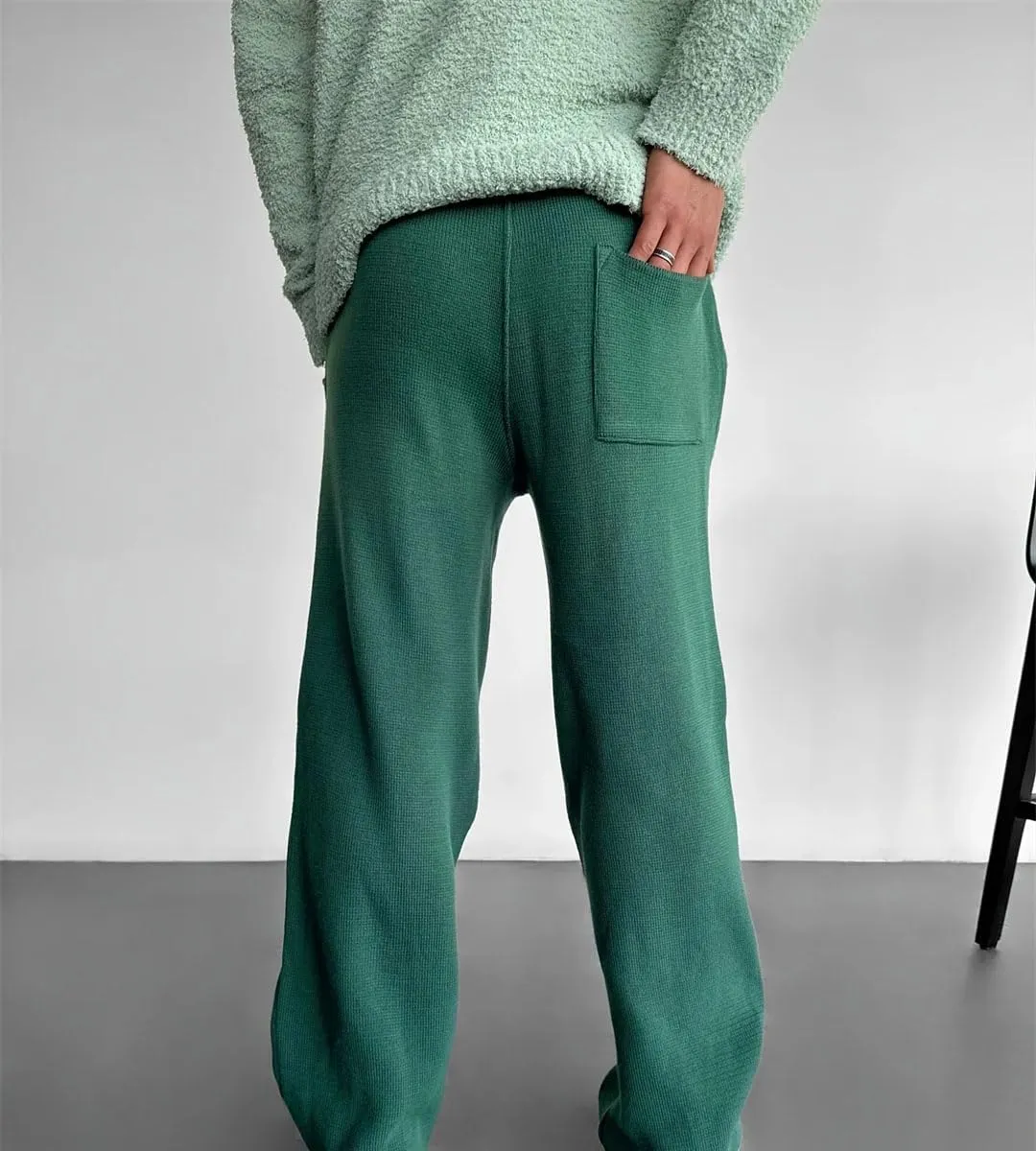 Men's Straight Leg Pants with Drawstring Waist Quick Dry Casual Gym Outdoor Trousers