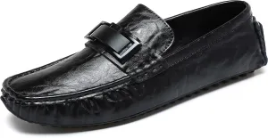 Mens's Loafers Genuine Leather Penny Loafers Slip on Casual Shoes Non Slip Lightweight Office Shoes