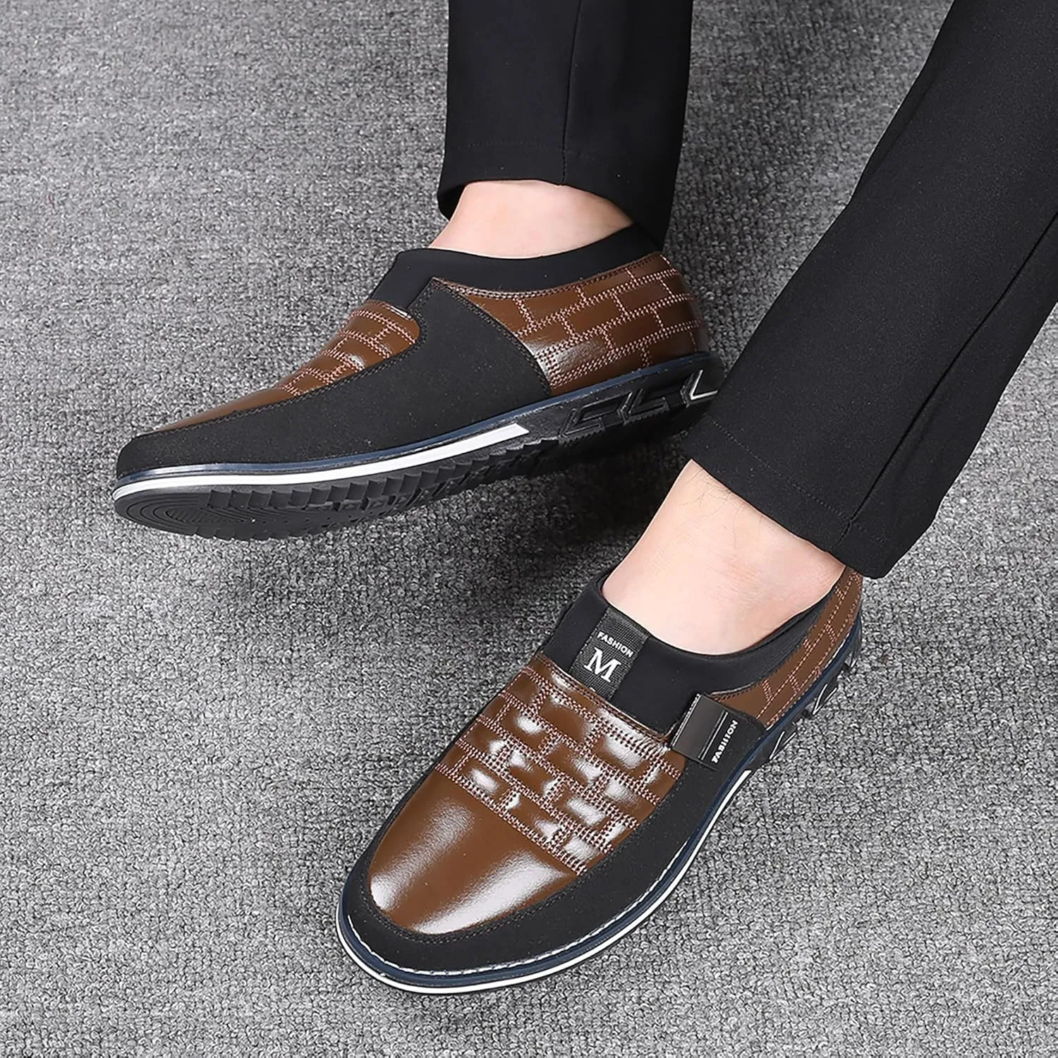 mes amis Mens Casual Loafers Business Shoes Fashion Dress Sneakers