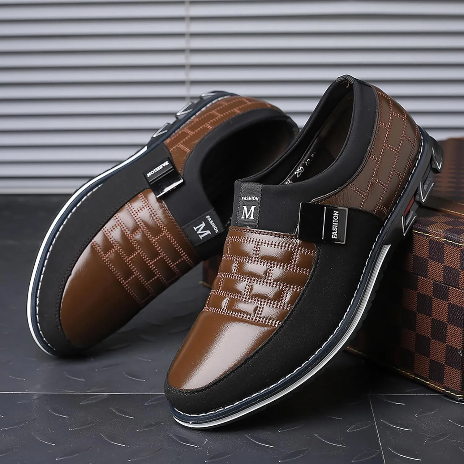 mes amis Mens Casual Loafers Business Shoes Fashion Dress Sneakers