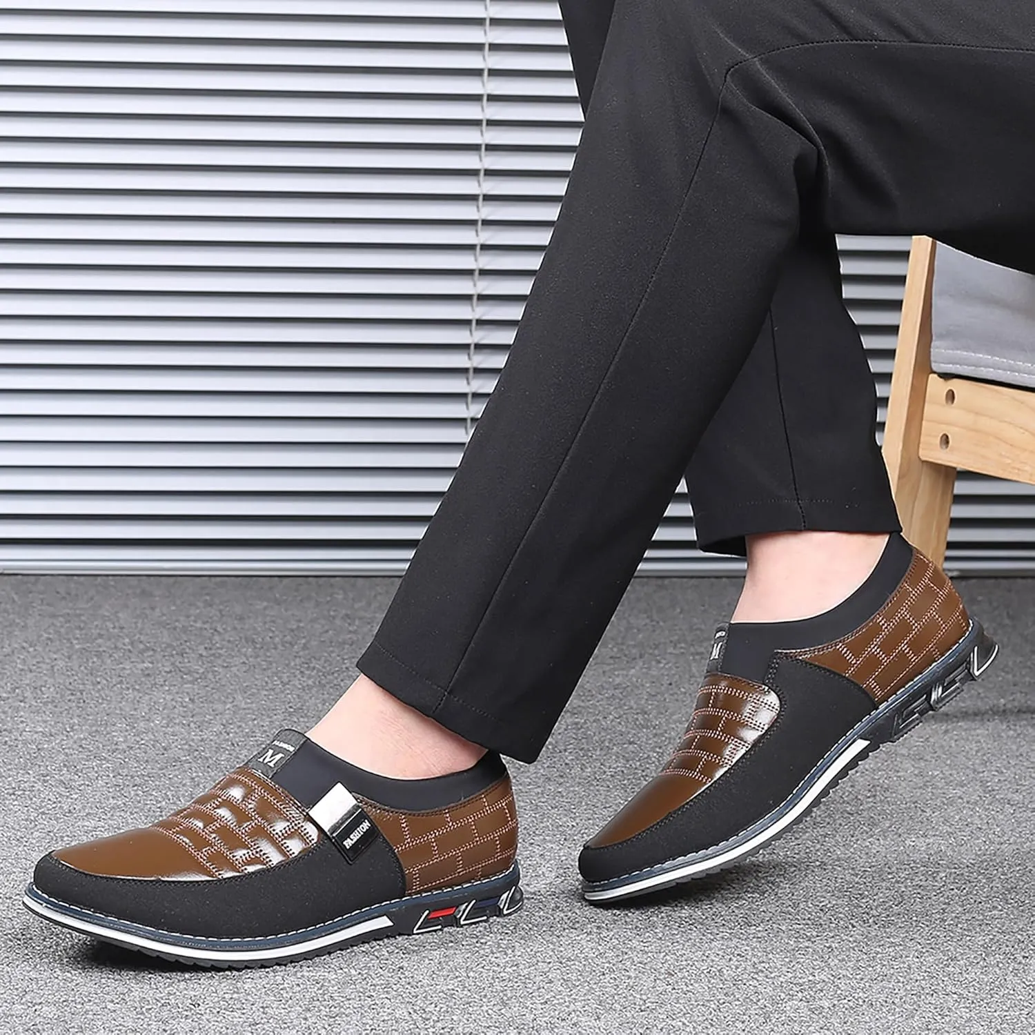 mes amis Mens Casual Loafers Business Shoes Fashion Dress Sneakers