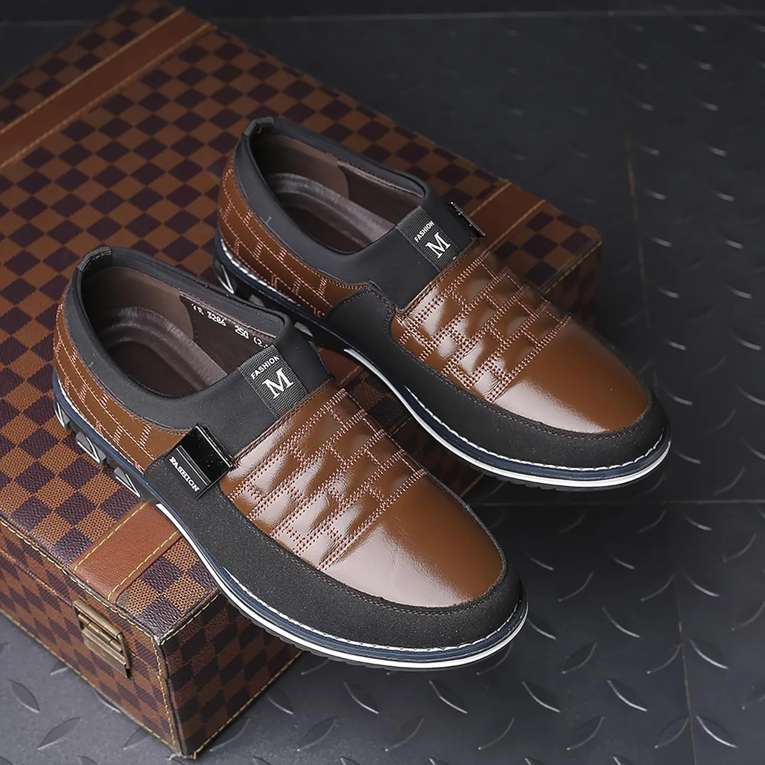 mes amis Mens Casual Loafers Business Shoes Fashion Dress Sneakers