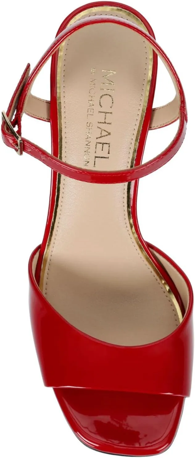 Michael By Michael Shannon Seren - Women's Open Square Toe Sculpted Block Heel Sandals