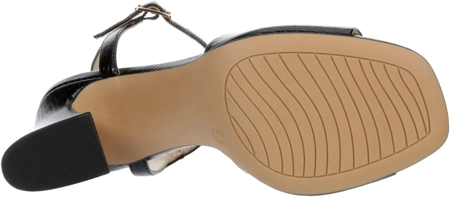 Michael By Michael Shannon Seren - Women's Open Square Toe Sculpted Block Heel Sandals
