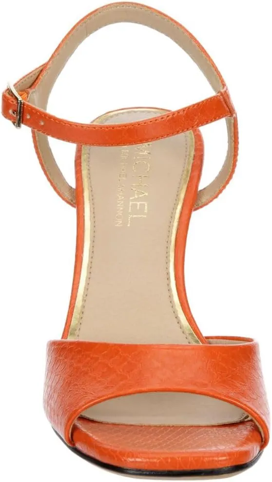 Michael By Michael Shannon Seren - Women's Open Square Toe Sculpted Block Heel Sandals