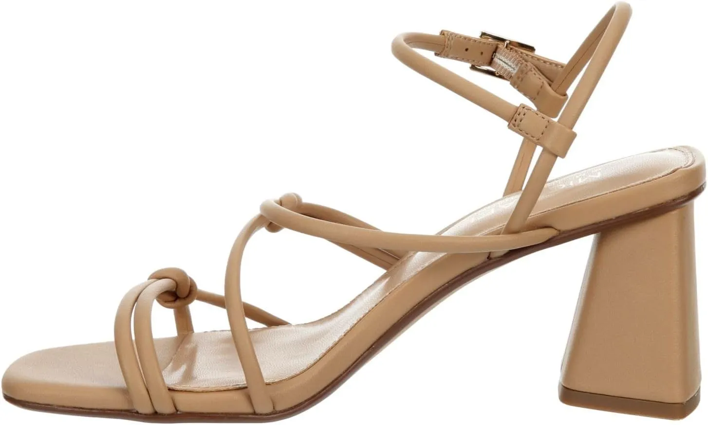 Michael By Michael Shannon Tristan - Women's Open Square Toe Strappy Low Block Heel Sandals