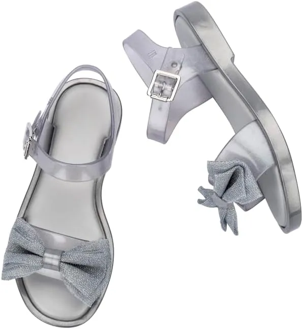 mini melissa Mar Girls Sandals - Bubble Jelly Sandal, Summer Sandals for Girls, Adjustable Ankle Strap, Kids Jelly Shoes