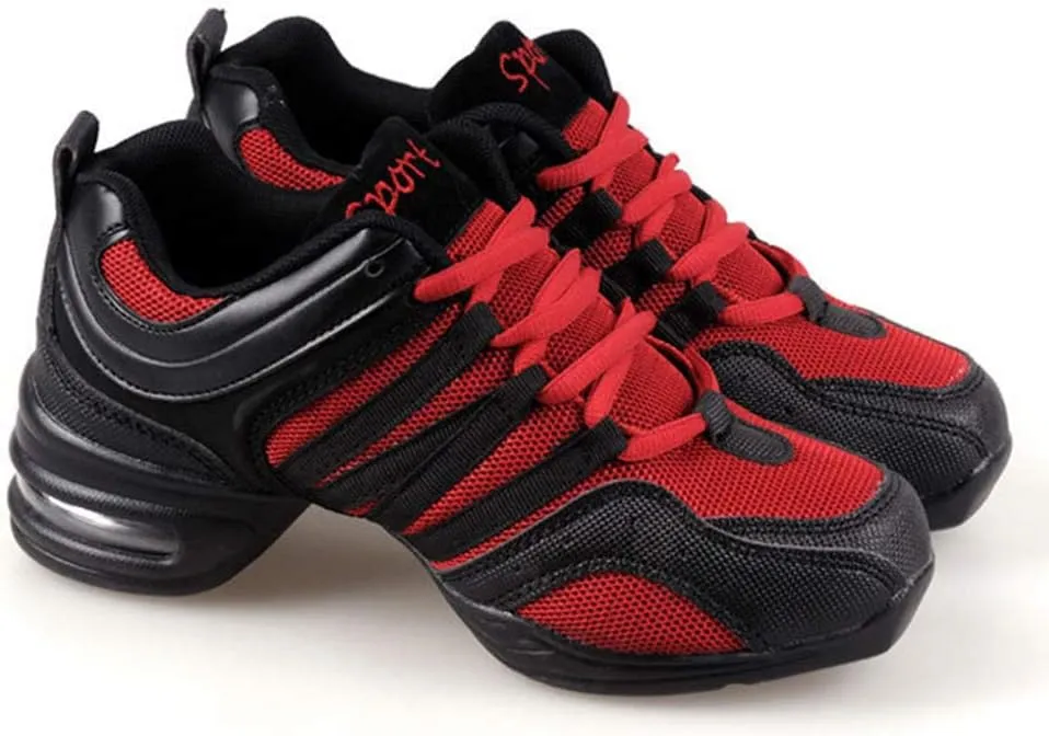 Modern Dance Shoes Women Air Cushion Sole Walking Shoes Ballroom Jazz Hip hop Practice Sneakers Dance Shoes, Model LYX-729