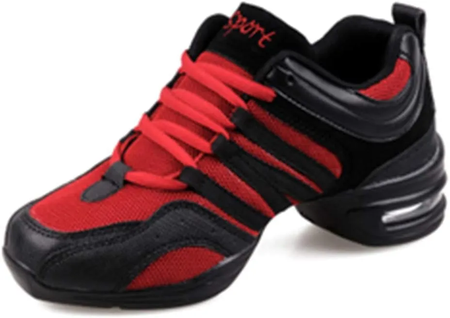 Modern Dance Shoes Women Air Cushion Sole Walking Shoes Ballroom Jazz Hip hop Practice Sneakers Dance Shoes, Model LYX-729