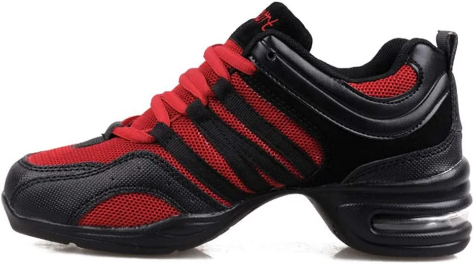 Modern Dance Shoes Women Air Cushion Sole Walking Shoes Ballroom Jazz Hip hop Practice Sneakers Dance Shoes, Model LYX-729