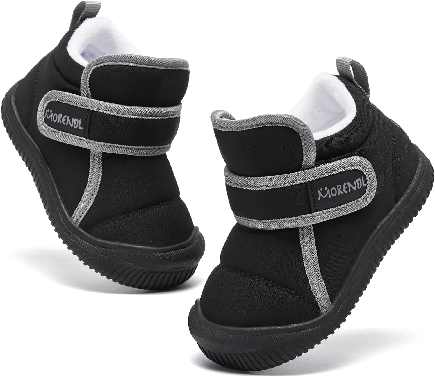 MORENDL Baby Winter Snow Boots for Infant Boys Girls Toddler Water-Resistant First Walker Shoes Warm Lining Soft Sole Anti-Slip Outdoor Booties