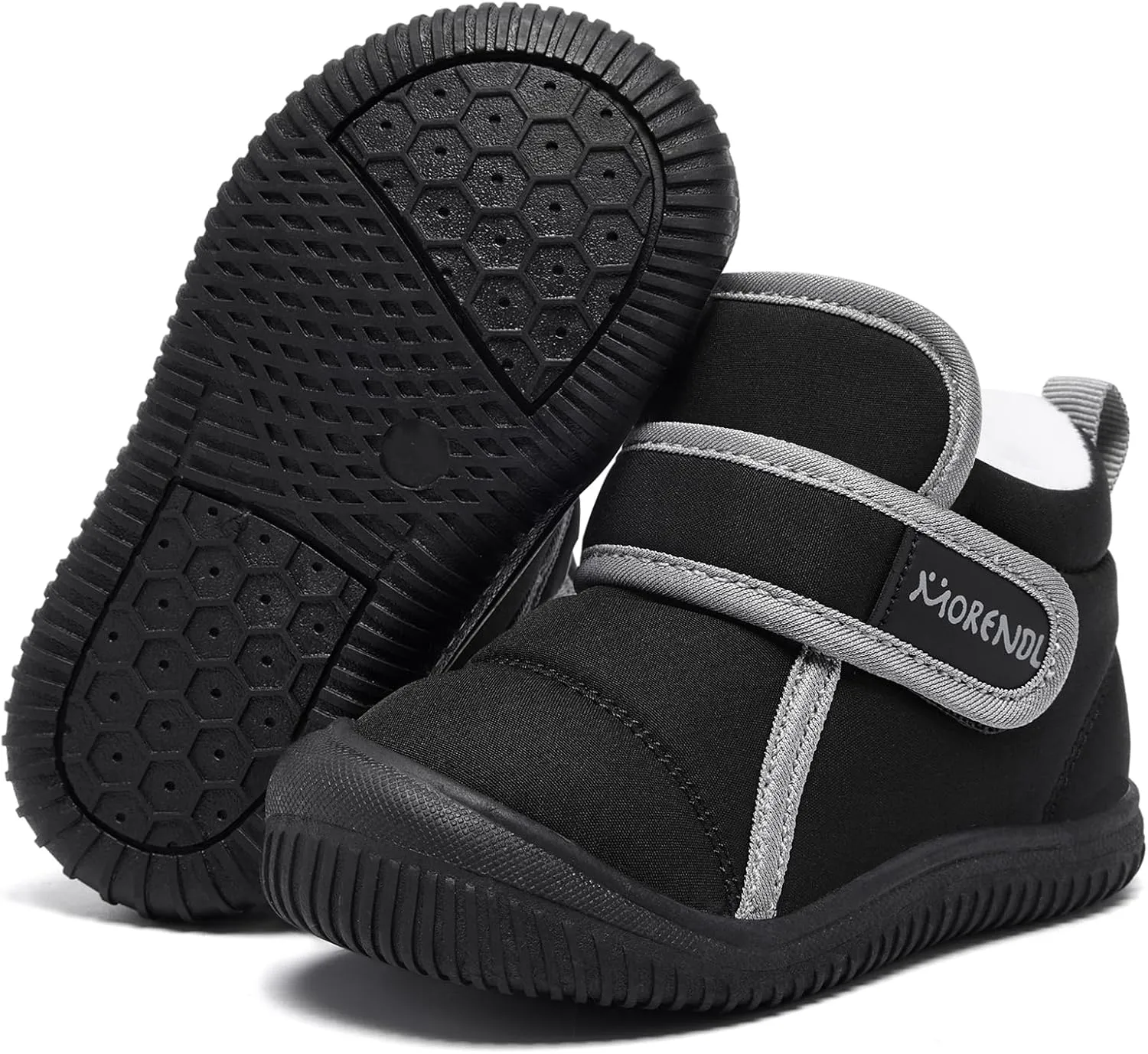 MORENDL Baby Winter Snow Boots for Infant Boys Girls Toddler Water-Resistant First Walker Shoes Warm Lining Soft Sole Anti-Slip Outdoor Booties