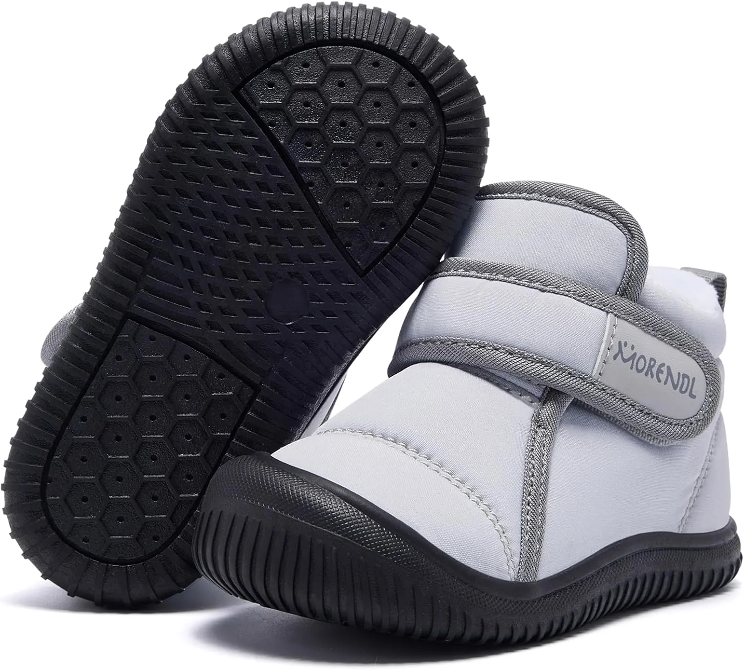 MORENDL Baby Winter Snow Boots for Infant Boys Girls Toddler Water-Resistant First Walker Shoes Warm Lining Soft Sole Anti-Slip Outdoor Booties