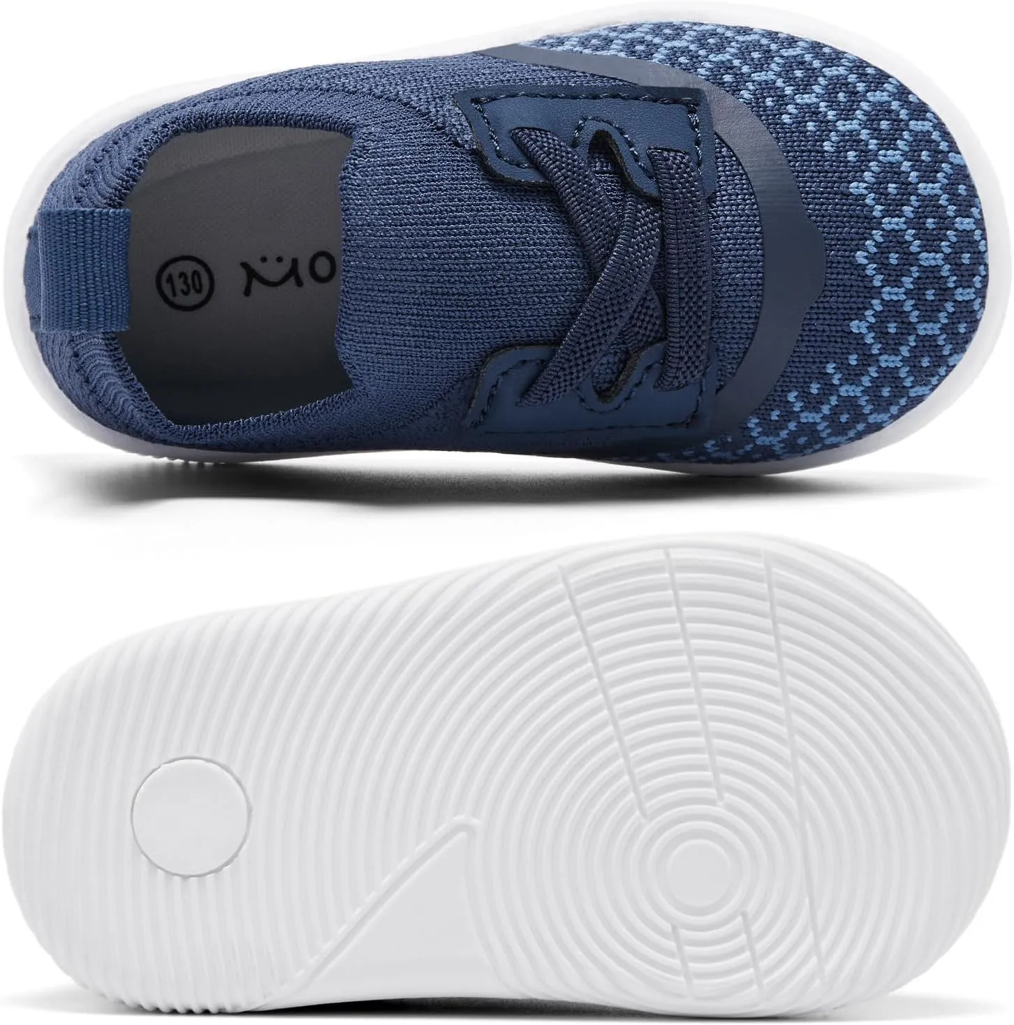 MORENDL Toddler Slip On Sneakers Baby Walking Shoes Non-Slip Breathable Boys & Girls Tennis Shoes Infant Running Shoes