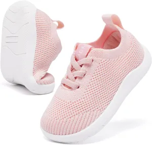 MORENDL Toddler Wide Toe Box Barefoot Shoes Baby First Walking Shoes Boys Girls Non-Slip Zero Drop Minimalist Sneakers