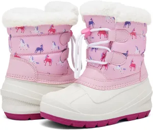 MORENDL Toddler Winter Snow Boots Waterproof Insulated Faux Fur Boys Girls Hiking Boots (Toddler/Little Kid)