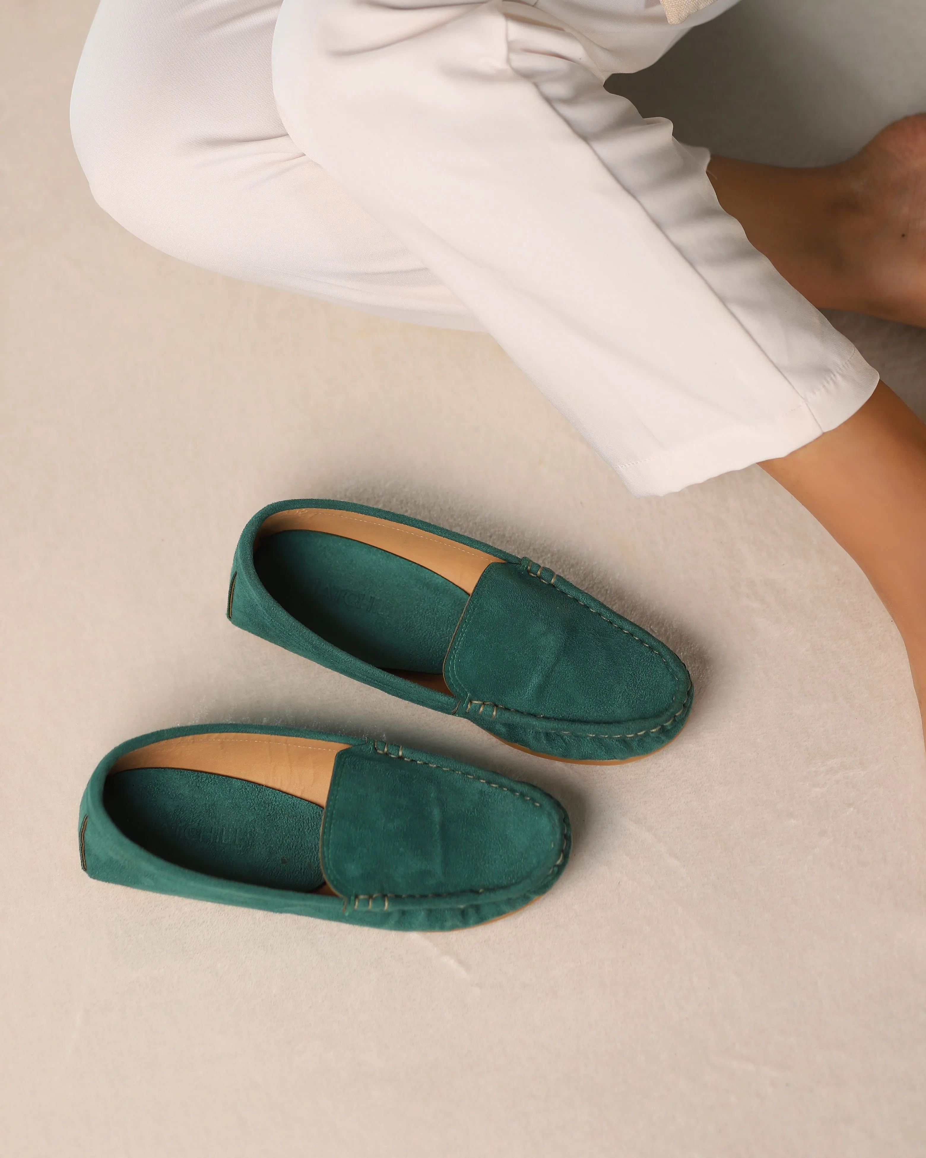 Moss Green SuedeMoccasins