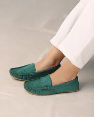 Moss Green SuedeMoccasins