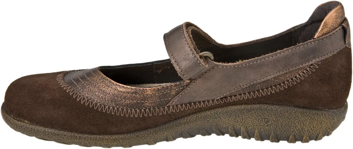 NAOT Footwear Women's Kirei Maryjane with Cork Footbed and Arch Comfort and Support - Lightweight and Perfect for Travel- Removable Footbed