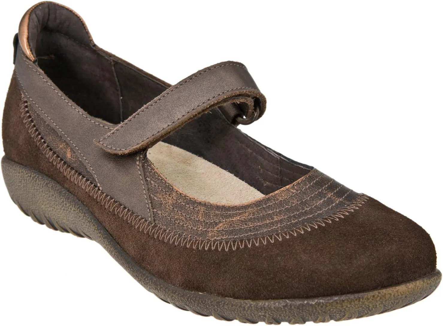 NAOT Footwear Women's Kirei Maryjane with Cork Footbed and Arch Comfort and Support - Lightweight and Perfect for Travel- Removable Footbed