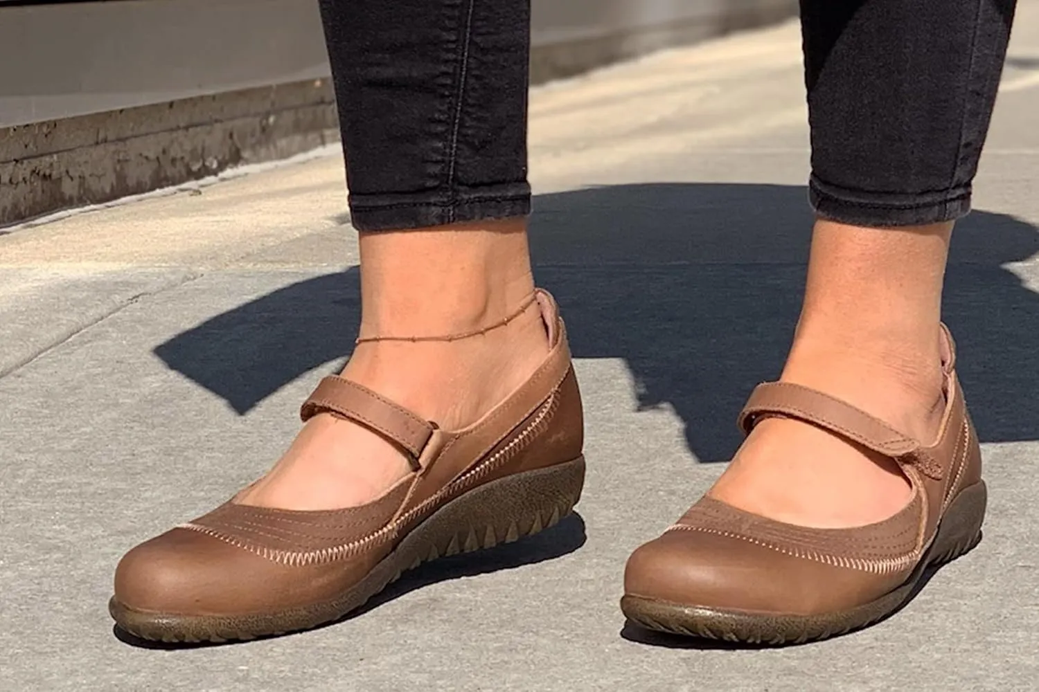 NAOT Footwear Women's Kirei Maryjane with Cork Footbed and Arch Comfort and Support - Lightweight and Perfect for Travel- Removable Footbed