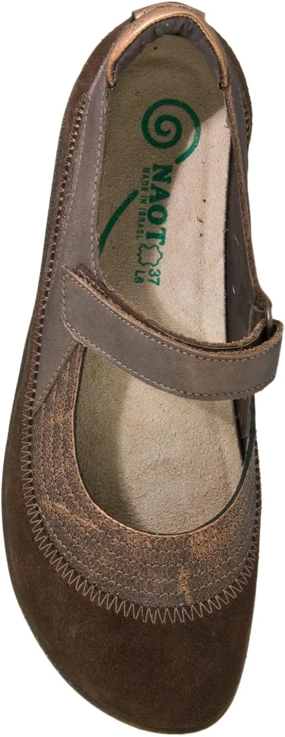 NAOT Footwear Women's Kirei Maryjane with Cork Footbed and Arch Comfort and Support - Lightweight and Perfect for Travel- Removable Footbed
