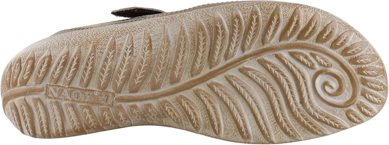 NAOT Footwear Women's Kirei Maryjane with Cork Footbed and Arch Comfort and Support - Lightweight and Perfect for Travel- Removable Footbed