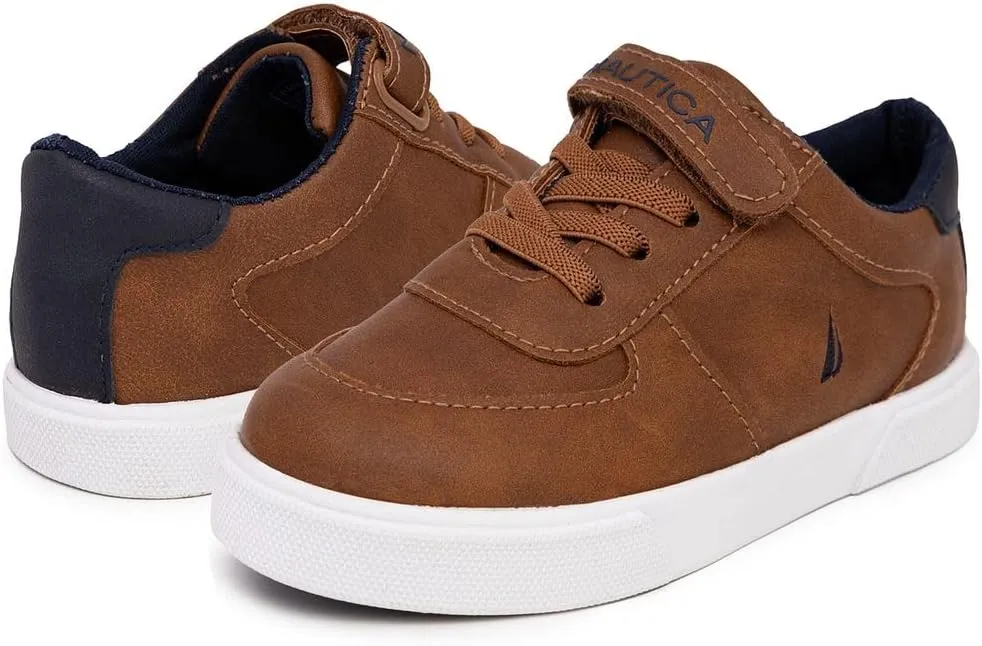 Nautica Kids Adjustable Strap Shoes | Comfortable Casual Sneakers for Boys and Girls, Toddlers & Little Kids