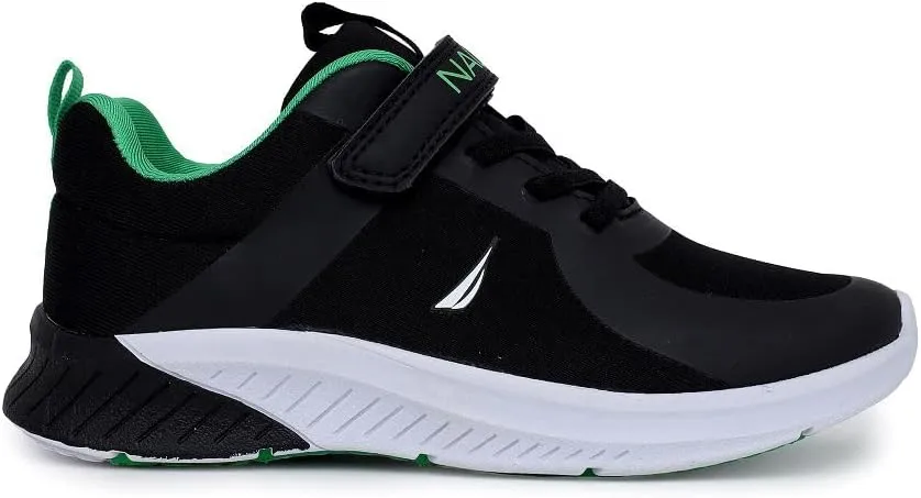 Nautica Kids Boys Sneakers – Youth Athletic Running Shoe with One-Strap Bungee Design | Little Kid/Big Kid Sizes Performance & Style