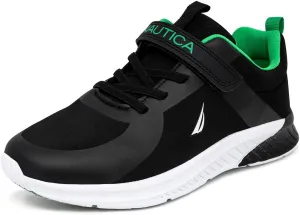 Nautica Kids Boys Sneakers – Youth Athletic Running Shoe with One-Strap Bungee Design | Little Kid/Big Kid Sizes Performance & Style
